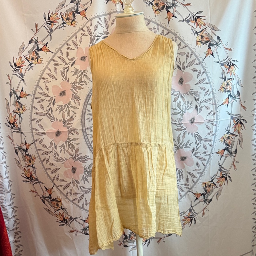 Yellow Sleeveless Top